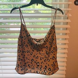 Nasty Gal leopard tank